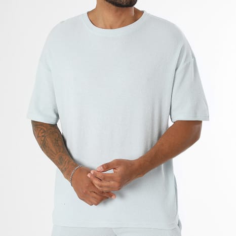 Classic Series - Ensemble Tee Shirt Et Short Texturé Eponge 0745 Sky