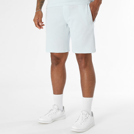 Classic Series - Ensemble Tee Shirt Et Short Texturé Eponge 0745 Sky