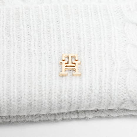Tommy Hilfiger - Gorro Mujer Elevated Chic Fluffy 7784 Gris Claro