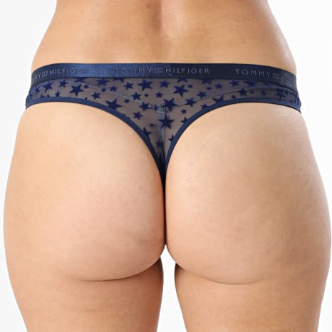 Tommy Hilfiger - Tanga Mujer Thong 6137 Azul Marino