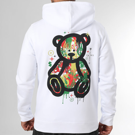 Teddy Yacht Club - Sweat Zippé Capuche Art Series Luxury Blanc