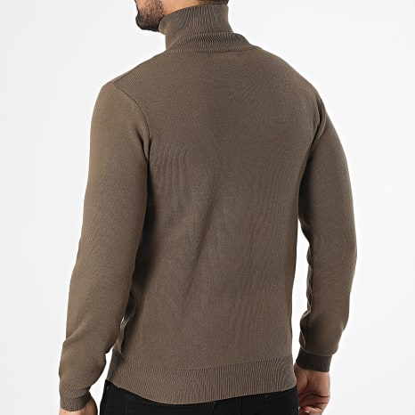 Classic Series - Chaleco Cuello Alto Con Cremallera 903 Marrón