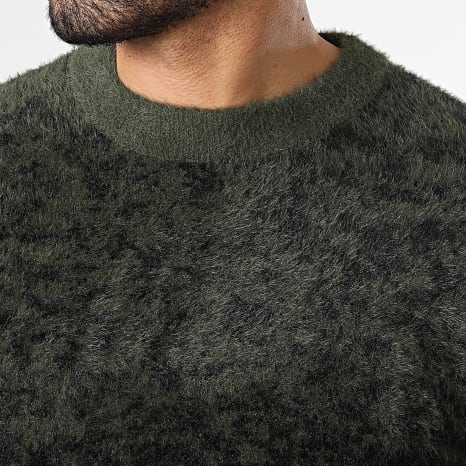 Fusional - Jersey 086 Negro Verde Caqui