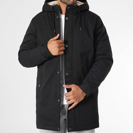 Only And Sons - Parka Capucha Larga Alexander Negro