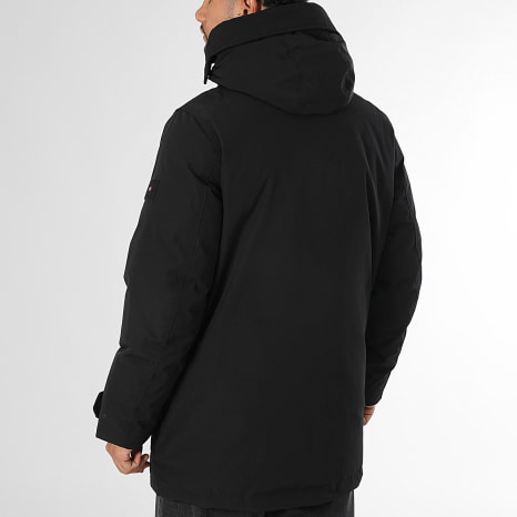 Tommy Hilfiger - Parka con capucha Rockie Down 0632 Negra