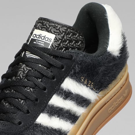 Adidas Originals - Zapatillas Mujer Gazelle Bold W JS3907 Core Black Cream White Gold Metallic