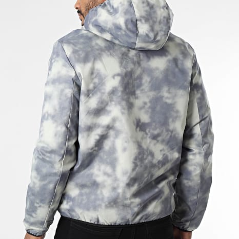 Fins de Séries - Parka con Capucha 12 Gris Antracita Verde Claro
