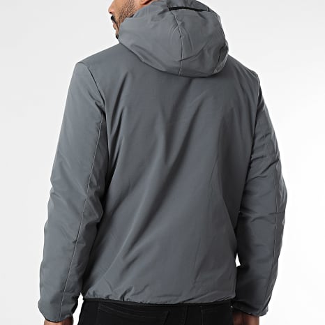 Classic Series - Parka con capucha 15 Gris Antracita