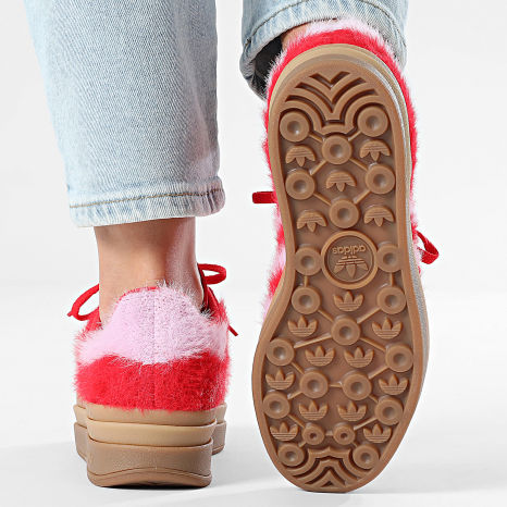 Adidas Originals - Baskets Femme Gazelle Bold W JS3905 Better Scarlet Bliss Lilac Gold Metallic