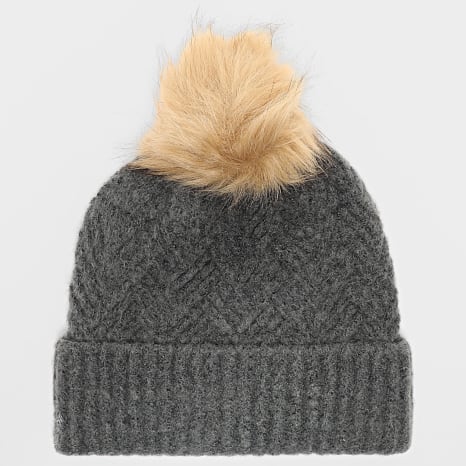 Only - Gorro Mujer Kate Life Gris Antracita