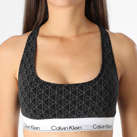 Calvin Klein - Sujetador mujer QF8493 negro gris antracita
