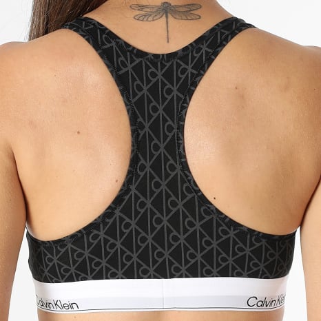 Calvin Klein - Sujetador mujer QF8493 negro gris antracita