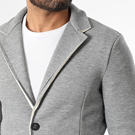 Frilivin - Chaqueta Blazer 203 Gris Jaspeado