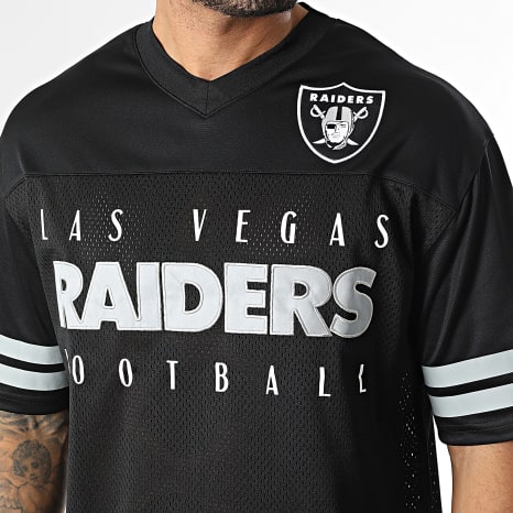 New Era - Oversized V-Neck T-Shirt NFL Mesh Jersey Las Vegas