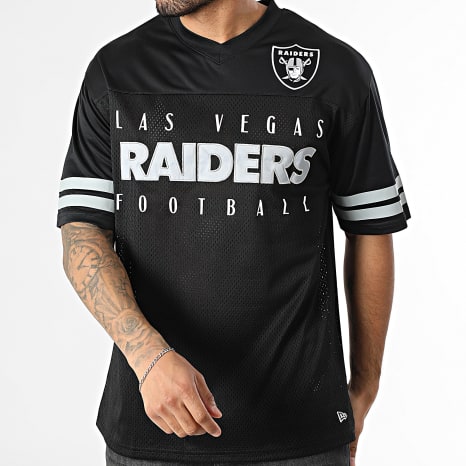 New Era - Oversized V-Neck T-Shirt NFL Mesh Jersey Las Vegas