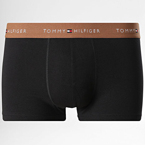 Tommy Hilfiger - Lot De 3 Boxers 2763 Noir Marron Bleu Clair Bleu Marine