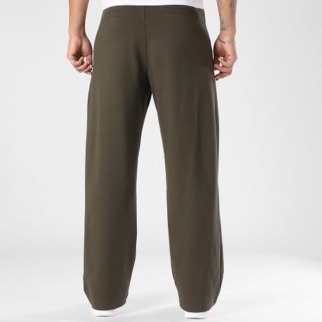 LBO - Pantalón Vestir Ancho Con Pliegues 2380 Verde Kaki