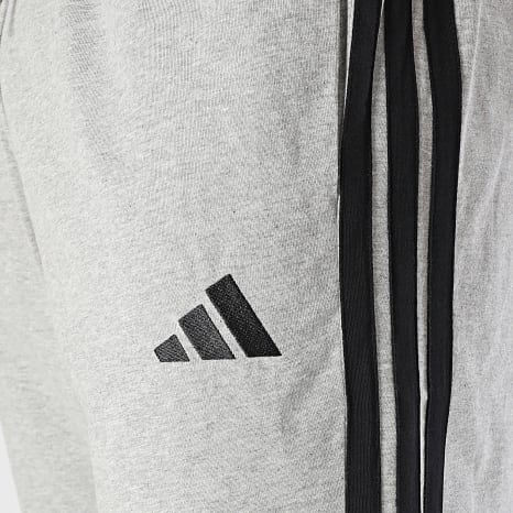 Adidas Performance - Pantalón Jogging A Bandas 3 Stripes JE6428 Gris Jaspeado Negro