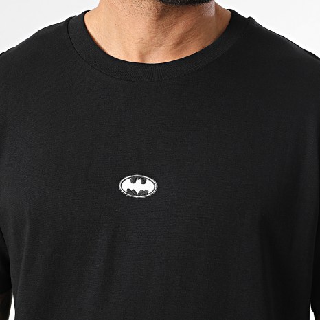 Batman - Camiseta oversize Patch Black And White Batman Front Center negro