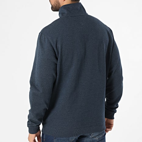 Tommy Jeans - Sudadera Cuello Alto Con Cremallera Badge 2344 Azul Marino Jaspeado