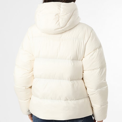 Tommy Hilfiger - Plumífero con capucha Zippé Mujer Modern Down 5739 Beige Claro