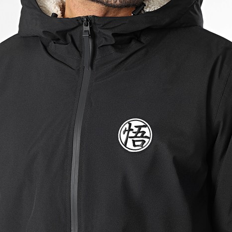 Dragon Ball Z - Parka Sherpa Capucha Patch Goku Negro