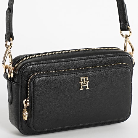 Tommy Hilfiger - Bolso De Mano Mujer Icon Camera 8120 Negro Dorado