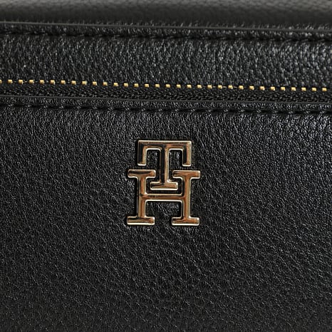 Tommy Hilfiger - Bolso De Mano Mujer Icon Camera 8120 Negro Dorado