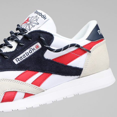 Elle X Reebok Reebok - Baskets Classic Nylon 100209146 White Vector Navy Prince Red X ...