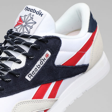 Elle X Reebok Reebok - Baskets Classic Nylon 100209146 White Vector Navy Prince Red X ...