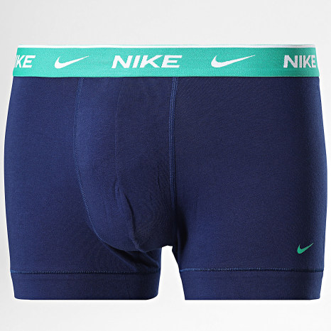 Nike - Lot De 3 Boxers Everyday Cotton Stretch KE1008 Bleu Marine Jaune Vert