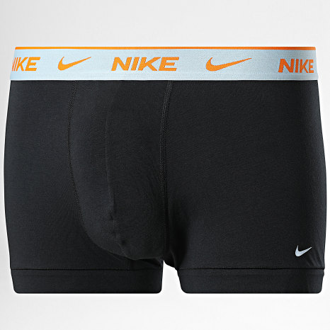 Nike - Lot De 3 Boxers Everyday Cotton Stretch KE1008 Noir Orange Violet Gris Vert Clair