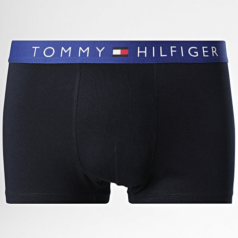 Tommy Hilfiger - Lot De 3 Boxers Trunk 3181 Bleu Marine Vert Foncé Bordeaux