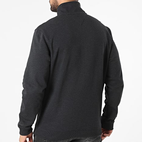 Tommy Jeans - Sudadera Cuello Alto Con Cremallera Badge 2344 Gris Antracita Melange