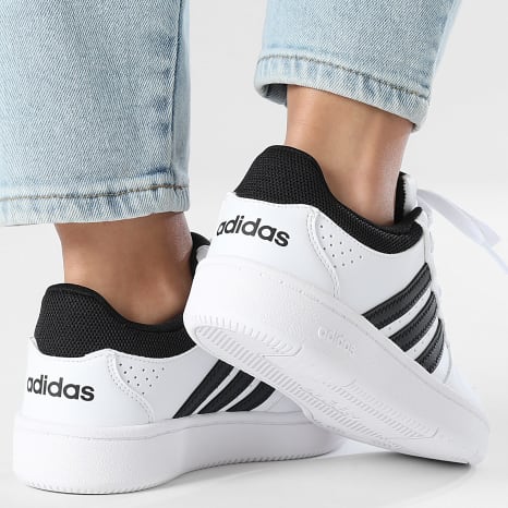 Adidas Performance - Zapatillas Mujer Hoops Classic J KI1073 Footwear Blanco Negro Central Gris