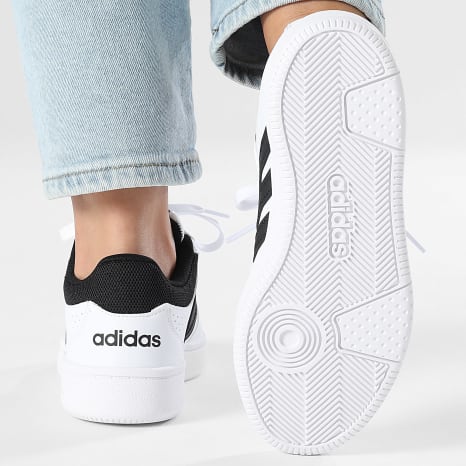 Adidas Performance - Zapatillas Mujer Hoops Classic J KI1073 Footwear Blanco Negro Central Gris