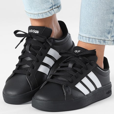 Adidas Performance - Zapatillas Mujer Grand Court 3.0 J KJ4367 Footwear Blanco Negro Central
