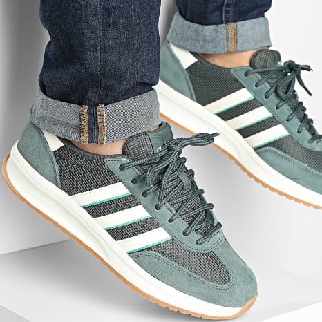 Adidas Performance - Zapatillas Run 70s 2.0 JR2406 Verde Esmeralda Blanco Claro Verde Semi Corto