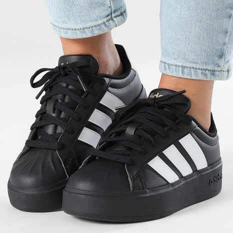 Adidas Performance - Zapatillas Mujer Streettalk Bold KJ3855 Negro Central Footwear Blanco Mate Oro