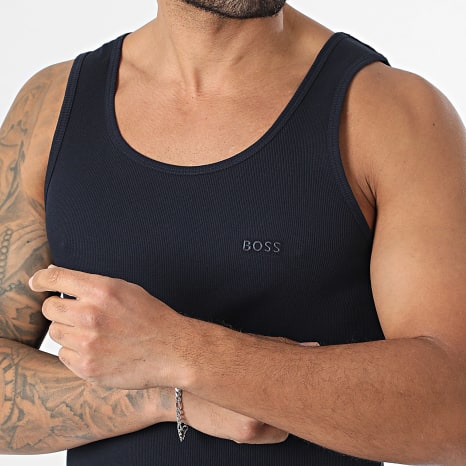 BOSS - Lot De 3 Débardeurs 50542132 Noir Blanc Bleu Marine