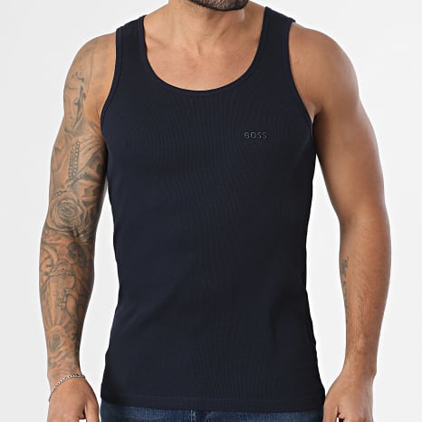 BOSS - Lot De 3 Débardeurs 50542132 Noir Blanc Bleu Marine