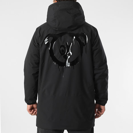 Teddy Yacht Club - Parka Sherpa Capucha Simple Andrew Negro