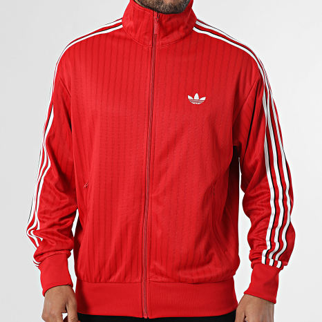 Adidas Originals - Veste Zippée A Bandes Firebird KE2149 Rouge