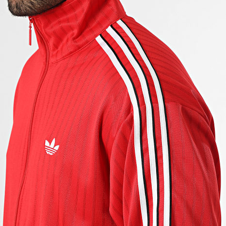 Adidas Originals - Veste Zippée A Bandes Firebird KE2149 Rouge