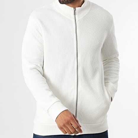 Classic Series - Gilet Zippé Côtelé 552 Beige Clair
