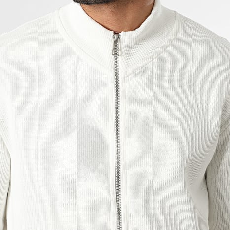 Classic Series - Gilet Zippé Côtelé 552 Beige Clair