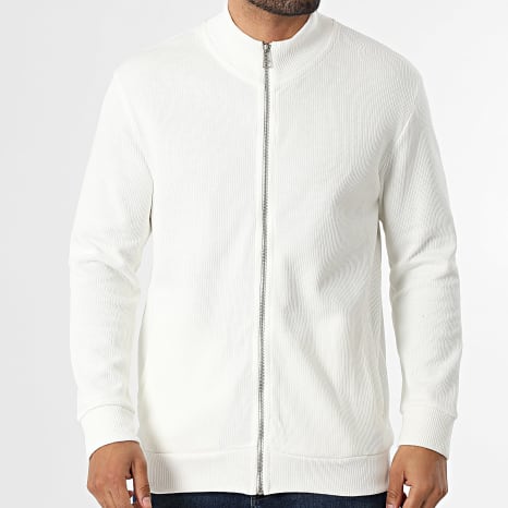 Classic Series - Gilet Zippé Côtelé 552 Beige Clair
