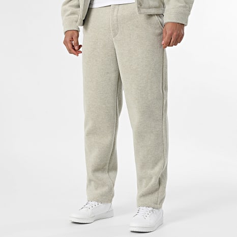 Frilivin - Conjunto de chaqueta abotonada y pantalón H55 Beige