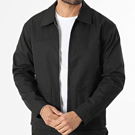 Frilivin - Conjunto Chaqueta Con Cremallera Y Pantalón 161 Negro