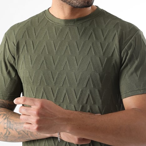 Classic Series - Ensemble Tee Shirt Et Short Jogging 0383 Vert Kaki